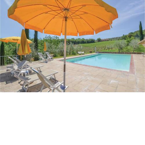 Awesome home in Bucine AR with 1 Bedrooms, WiFi and Outdoor swimming pool