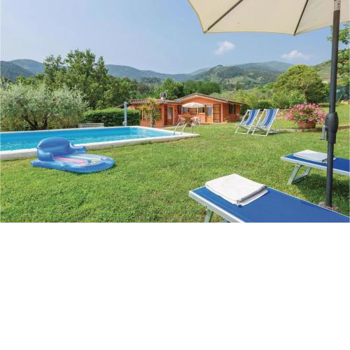 Awesome home in Colle di Compito LU with 2 Bedrooms, WiFi and Outdoor swimming pool
