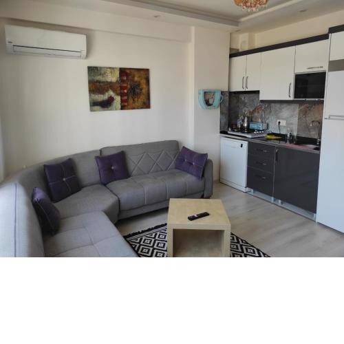 Aylık /sezonluk kiralık 1+1 klimalı yeni dairede
