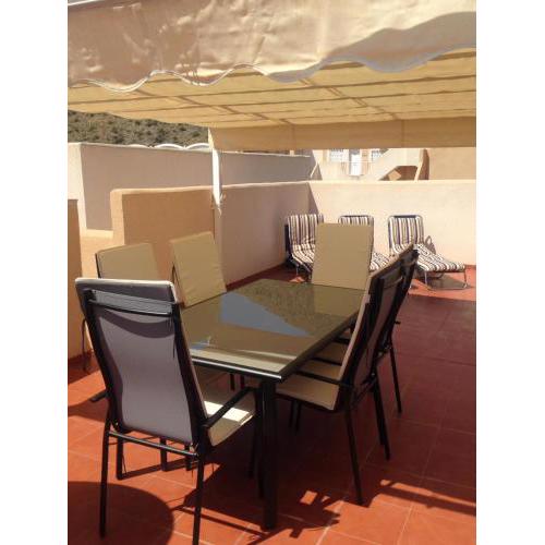 AZ02 Roof top terrace apartment, 2 bedrooms, 1 bathroom, very close to beach