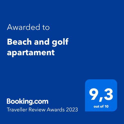 Beach and golf apartament