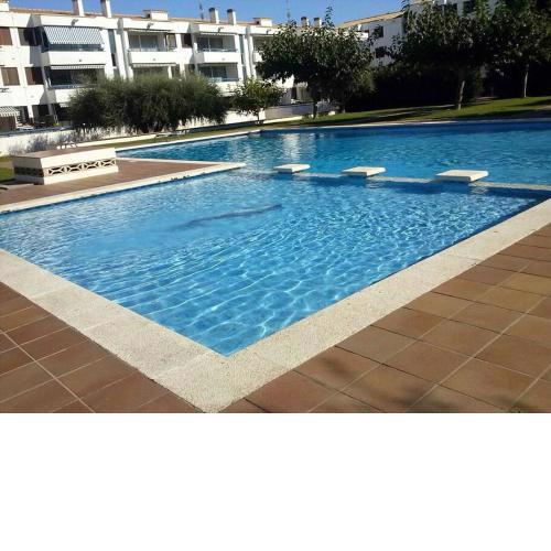 Beach apartment con terraza y piscina