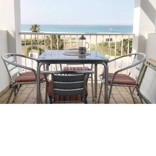 Beach apartment & terrace with panoramic sea view Conil Santa Barbara B