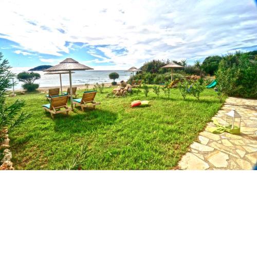 Beachfront Elena Villa with mini pool and spa