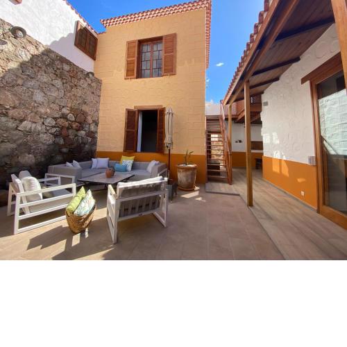Beautiful beach house in traditional Canarian style