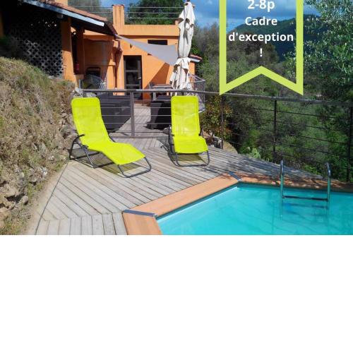 beautiful cottage with pool: 8 pers
