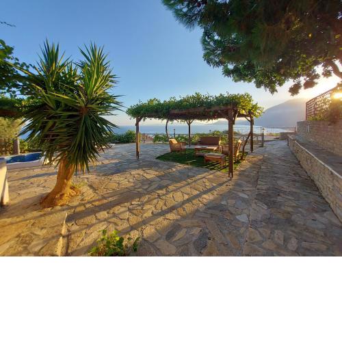 Beautiful house located on a hill, with a spectacular sea view