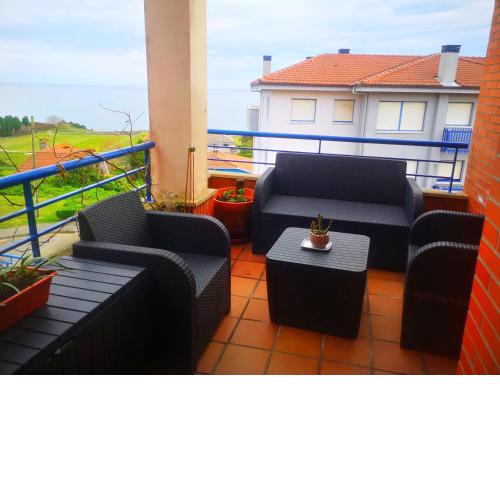 BELVEDERE, vistas al mar y terraza Luanco