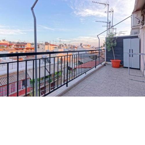 Big terrace near metro and Athens center
