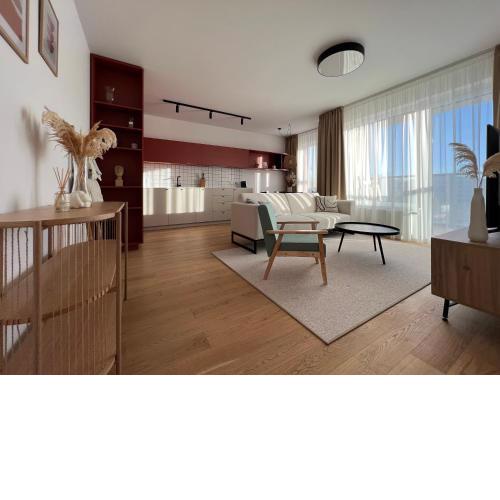 Brand new 1-bedroom apartment free wifi and parking
