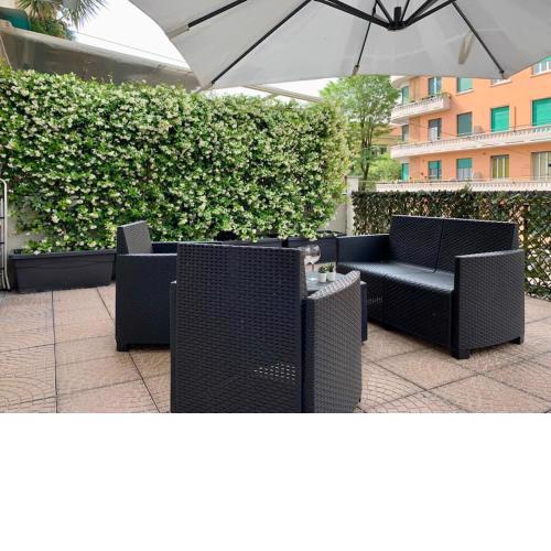 Bright terrace in Milano