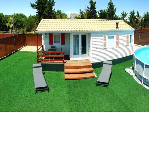 Bungalow con piscina privada AC y barbacoa III