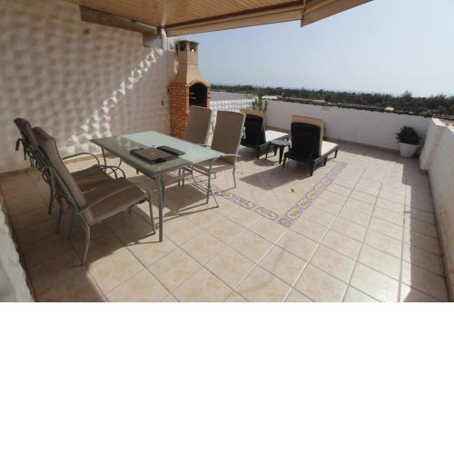 Búngalow con terraza vista mar