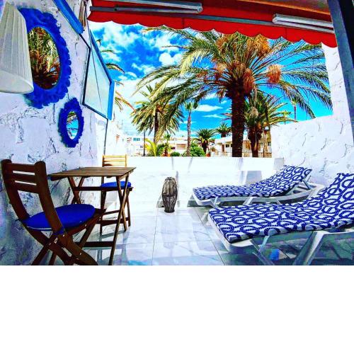 Canarian blue Suite tropical garden view & Pool