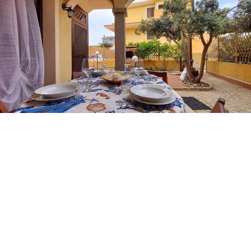 Casa giardino e barbecue
