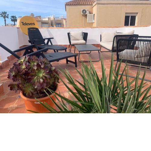 CASA TORRE Y MAR with 2 bedrooms swimming pool grill & garden & solarium