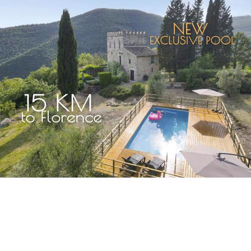 Castello di Casalta con piscina