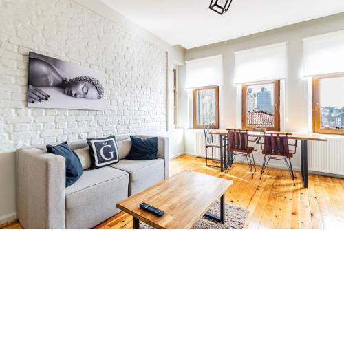 Central Flat with a Shared Terrace in Beyoglu