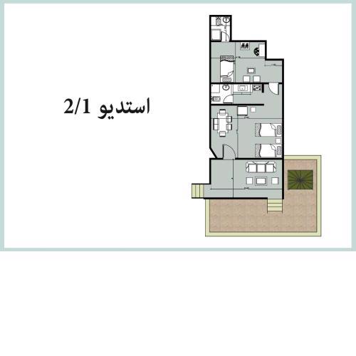 Chalet2 A1 ground floor sea view with 2 terraces 114 Green Beach