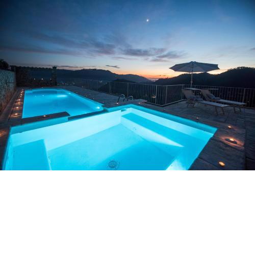 Charming farmhouse in the hills, private pool, sea view, dream panorama