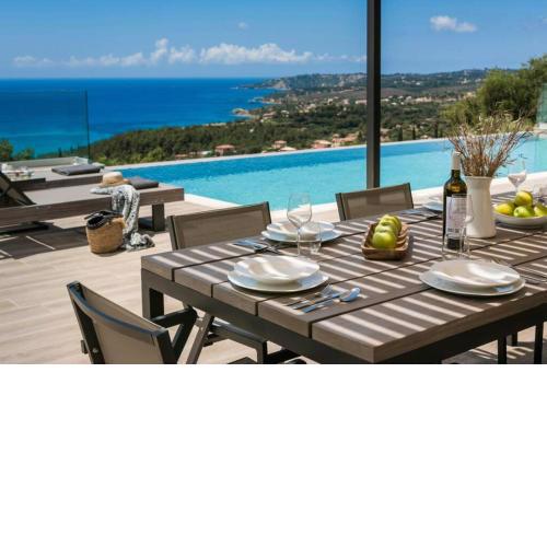 Color villas-New Villa Green at Trapezaki with private pool