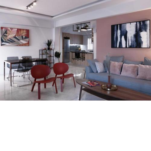 Colorful, Bright, Spacious, 2BR APT in Vyronas