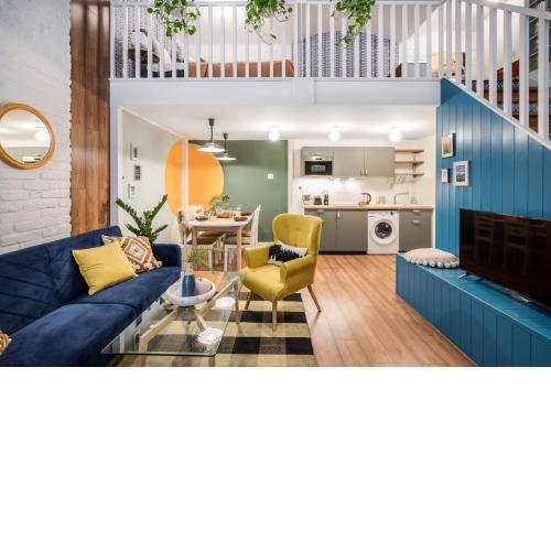 Colorful designer home in the heart of Budapest