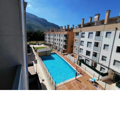 Cuquiellu, apartamento con piscina, 3km playa