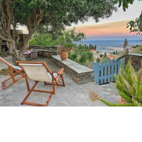 Cycladic Flat with Private Garden & Sea Views