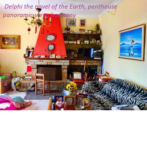 Delphi celebrity v i p the navel of the Earth, CENTER-DELPHI-penthouse galaxy&sky panoramic view, harmony&YOGA