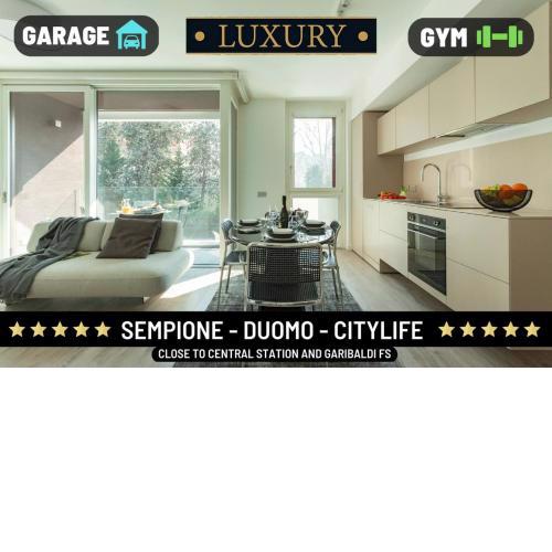 Duomo - Citylife Luxury Apartment with Free Garage and Gym