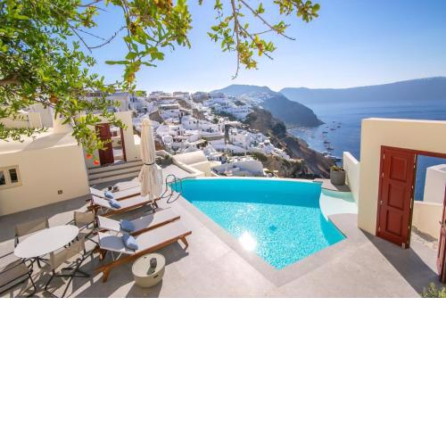 Elegant Santorini Villa Villa Ioulia Private Pool Air Conditioning 3 Bedrooms Oia