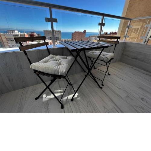 Estudio con terraza vistas al mar, Piscina, Playa, Centro