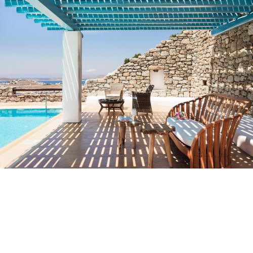 Excellent Mykonos Villa Villa Elpida 3 Bedrooms Stunning Sea Views Psarrou
