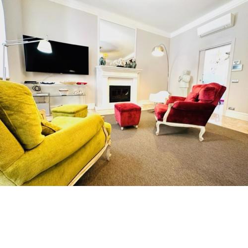 Exclusive art apartment with large patio