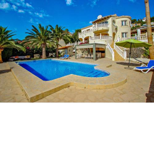 Fabya - sea view villa with private pool in Teulada