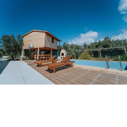 Fascinating Bungalow with Shared Pool Surrounded by Nature in Fethiye