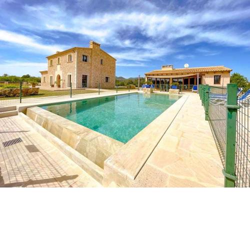 Finca Sa Pletassa 8 pax wifi piscina jardín BBQ