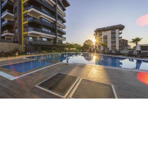 Flat with Shared Pool Hammam and Sauna in Alanya
