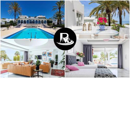 Frontline Beach Incredible 4 Bedroom House in OASIS CLUB, Golden Mile, Sea Views!