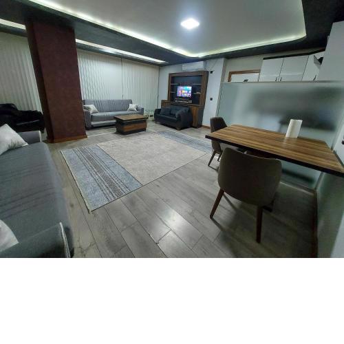 Garden view apartment.