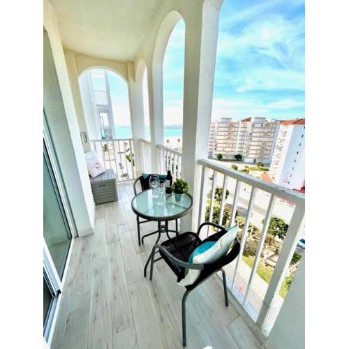 GATU Valdeolas ( playa, parking, piscina, terraza y vistas al mar )