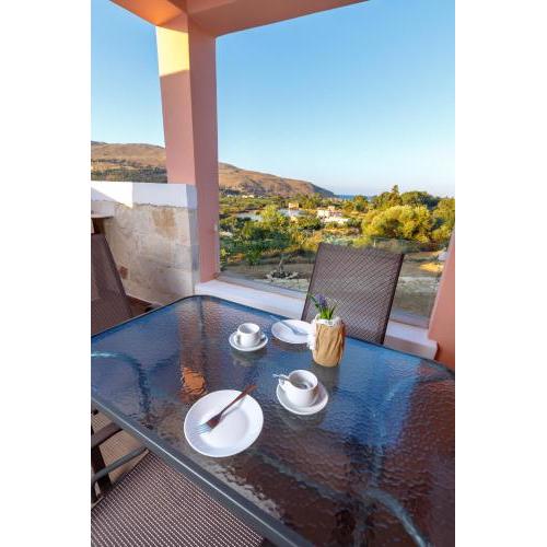 Georgioupoli Studio 2 with a pool and lake views