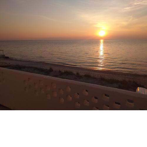 Golden sunset beach house