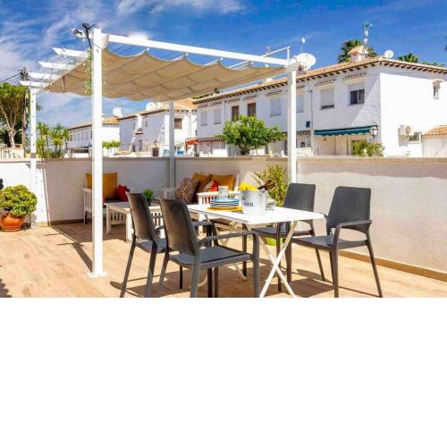 Ground floor with terrace with pool and BBQ