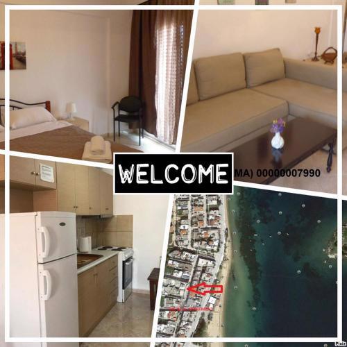 Hara's Apartment 80m from the beach nea peramos