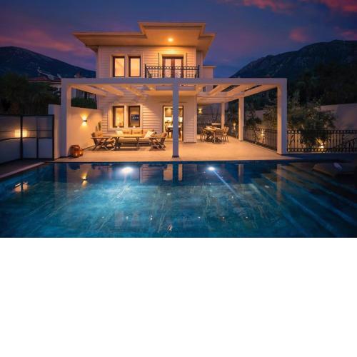 Havuzlu korunaklı jakuzili villa