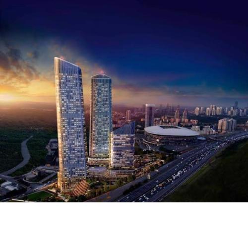 Highest Luxury Tower Skyland Istanbul Studio Apartment Skyline View