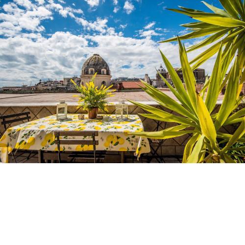 Historical Naples with panoramic terrace