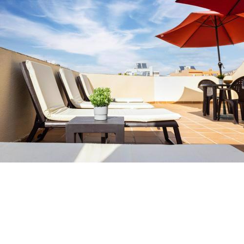 Holidays2Malaga Montesa 700m from the beach Rooftop terrace